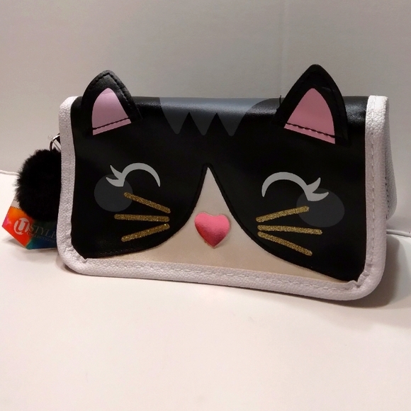 NWT Super Cute "Party Animals" Kitty Cat Clutch/cosmetic bag - Picture 3 of 12